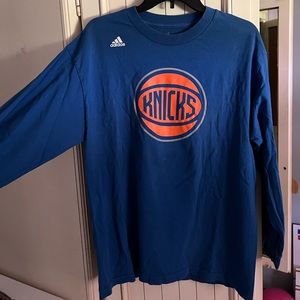 Men’s Adidas Knicks Long Sleeve T-Shirt